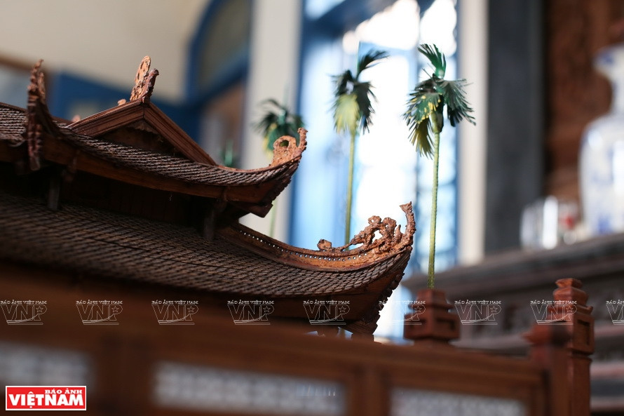 Dragones detallados en el techo del templo comunal. (Fuente: VNA)