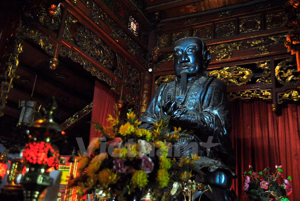 La estatua es muestra del arte peculiar de fundición hace tres siglos.