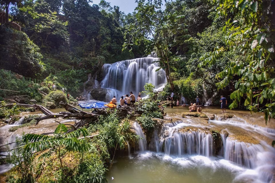 Catarata Mu en la temporada de agua. (Foto: VNA)