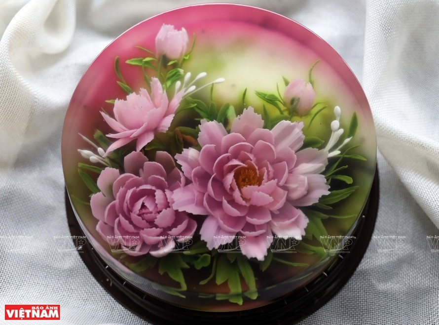 Un pastel de gelatina 3D (Foto: VNA)