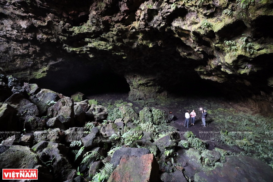 La cueva volcánica C9 tiene más de 12 metros de altura y 15 metros de ancho (Foto: VNA)