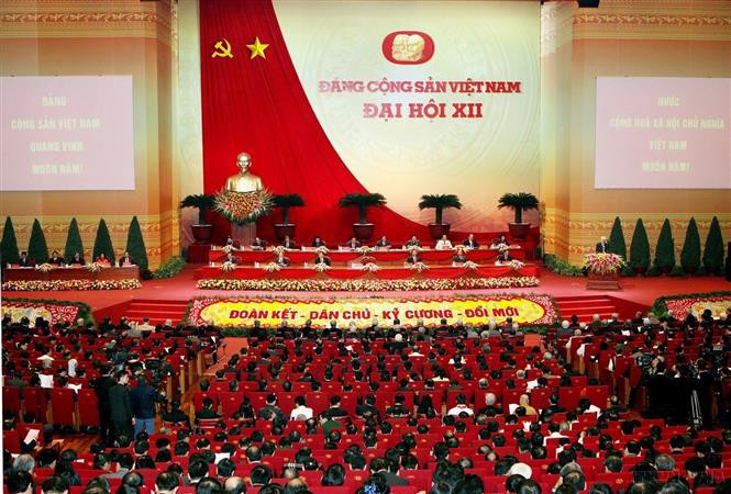 El XII Congreso Nacional del Partido Comunista de Vietnam se efectuó del 20 al 28 de enero de 2016, en Hanoi. (Foto: VNA)