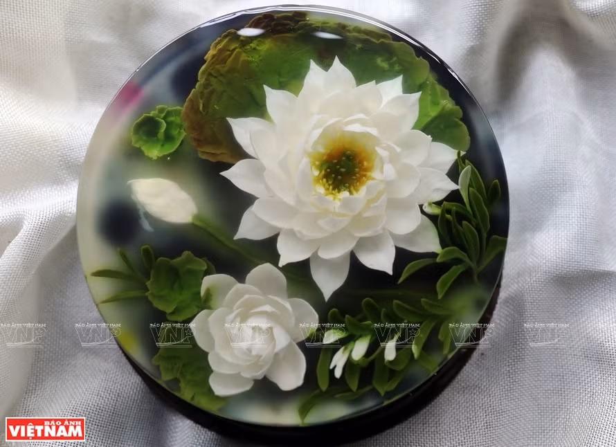 Un pastel de gelatina 3D (Foto: VNA)