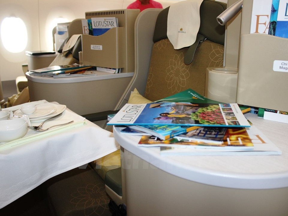 Puestos para clase de negocios con diseño lujoso (Fuente: VNA)