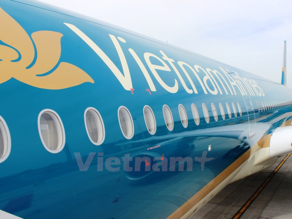 El logotipo y el color azul típico de Vietnam Airlines (Fuente: VNA)