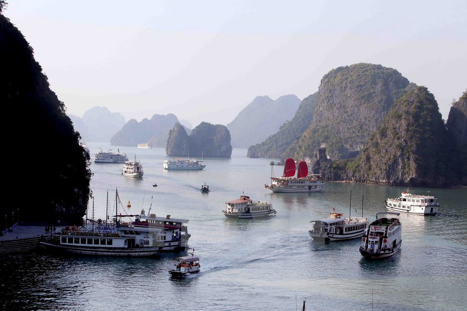 La bahía de Ha Long se sitúa al noreste de Vietnam y al oeste del Golfo de Bac Bo (Tonkín) (Fuente: VNA)