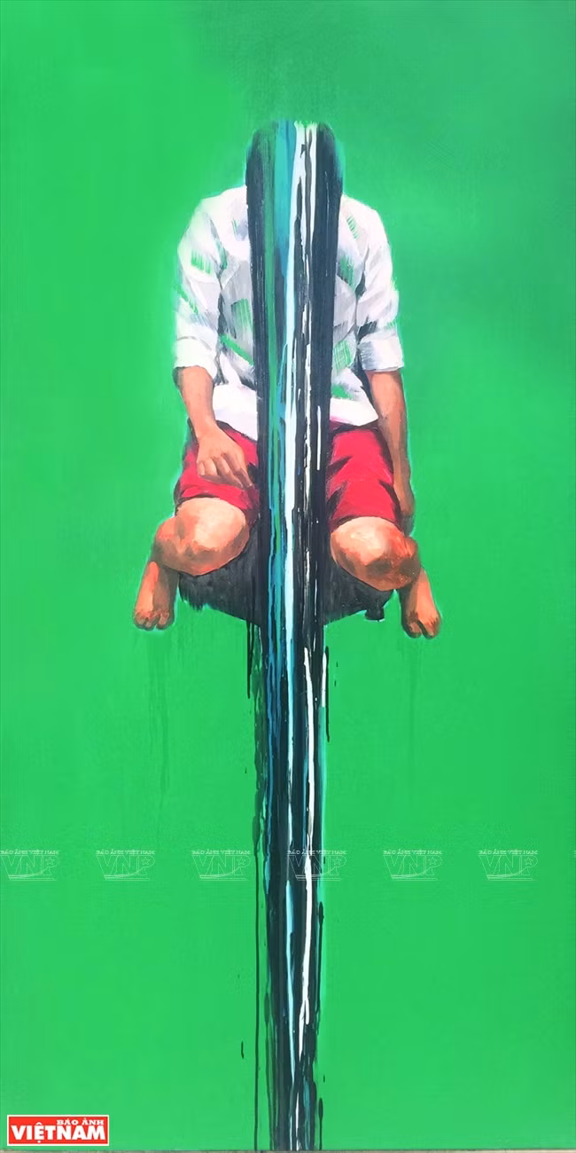 "Agotado", de Nguyen Trong Minh.(Fuente: VNA)