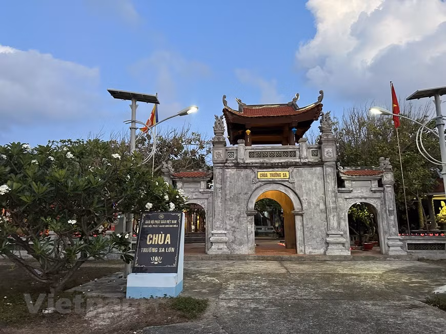 El panorama de la pagoda de Truong Sa Lon. (Foto: VNA)