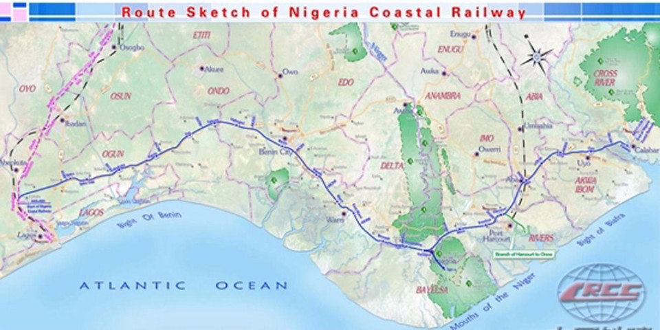 A principios de julio, China y Nigeria hicieron un contrato de 11.000 millones de dólares para construir el ferrocarril costero de Lagos-Calabar. Se extenderá por 1400 kilómetros y se espera que abra en 2018. (Fuente: Reuters)