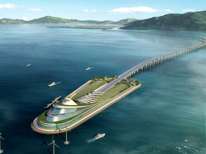 El proyecto del Puente de Hong Kong-Zhuhai-Macao conectará tres ciudades en el Delta del Río Perla de China, creando así una mega-ciudad de 42 millones de habitantes, cuando sea completado en 2017.. (Fuente: Reuters)