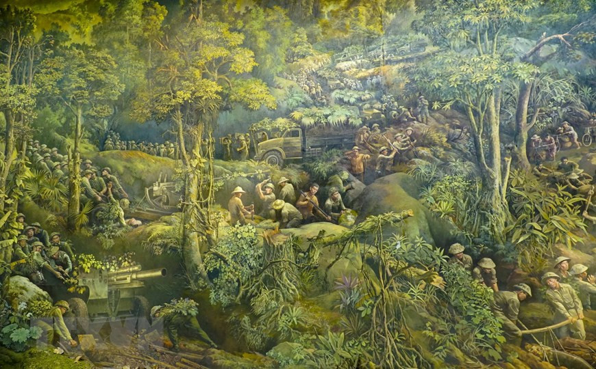 Un segmento de la pintura. (Foto: VNA)