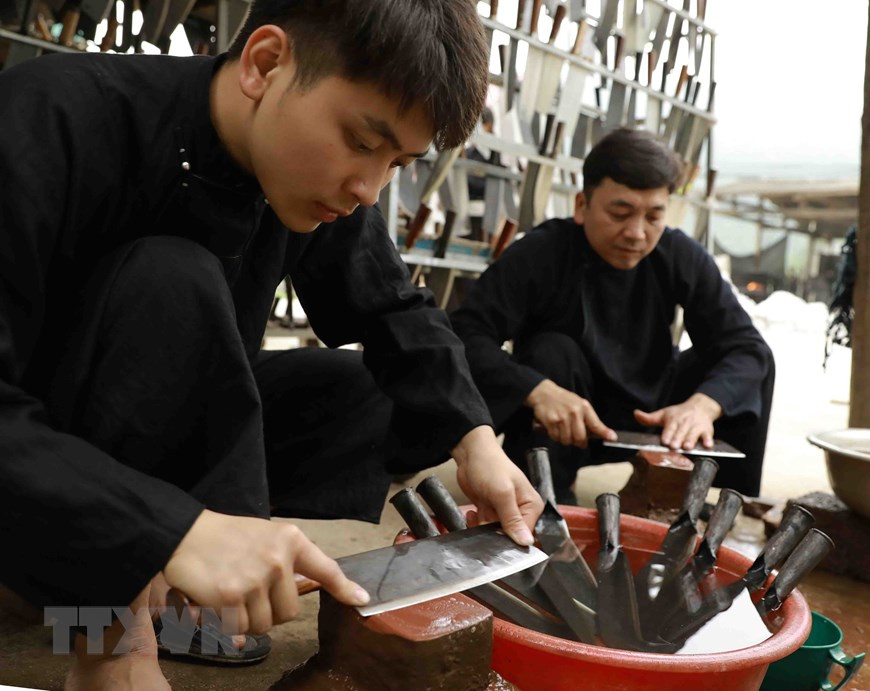 Productos en la cooperativa Minh Tuan Phuc Sen (Foto: VNA)