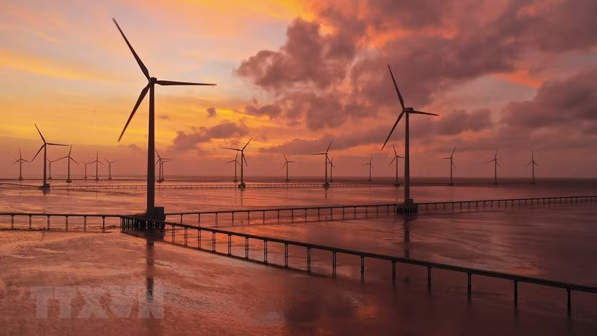 La provincia de Bac Lieu planea desarrollar la energía eólica con una capacidad instalada de más de 400 megavatios para 2020 y mil 500 megavatios para 2030 (Fuente: VNA)