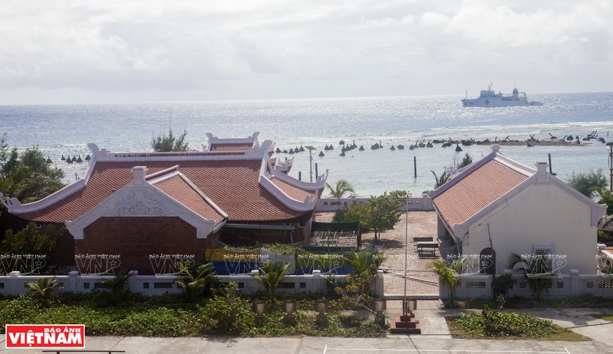 La Pagoda Vinh Phuc se encuentra en la isla Phan Vinh del archipiélago de Truong Sa (Spratly) de Vietnam. (Fuente: Revista Vietnam)