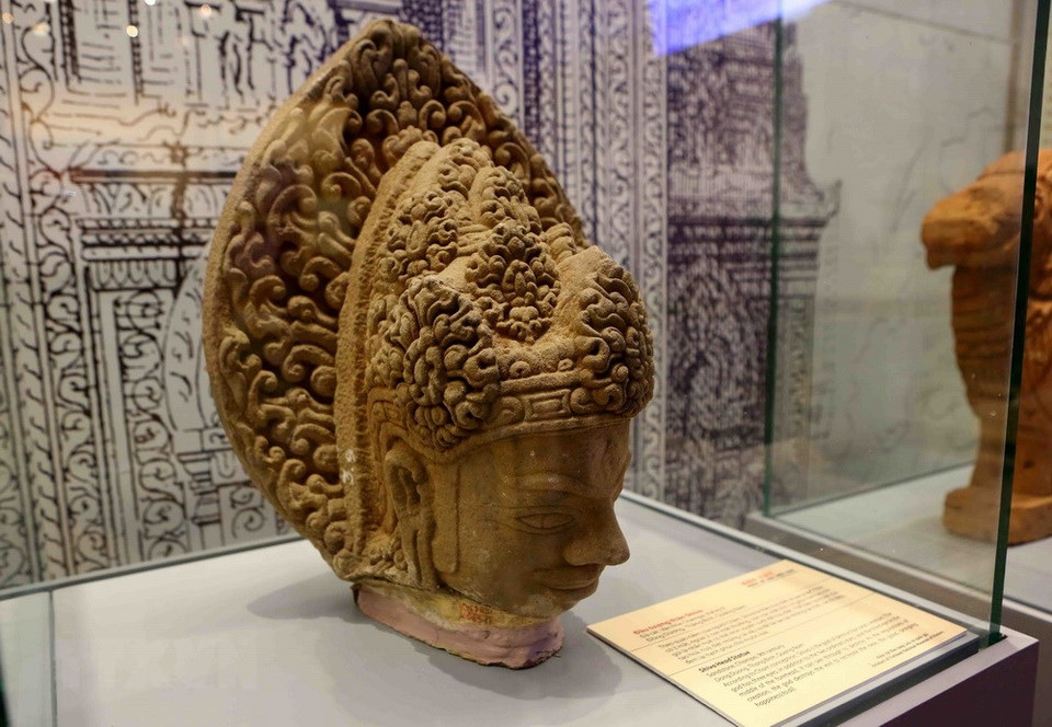 Una estatua del Dios Shiva de la cultura Champa (Fuente: VNA)