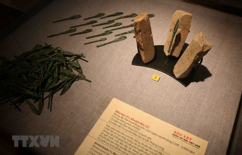 Flechas de bronce de la cultura Dong Son (Fuente: VNA)