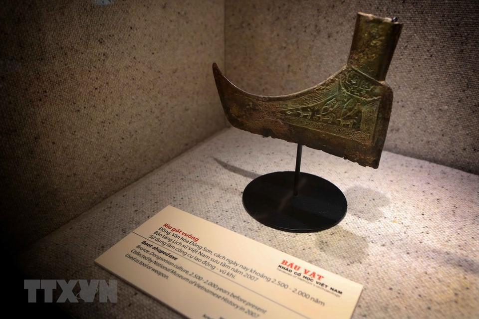 Un hacha de la cultura Dong Son (Fuente: VNA)