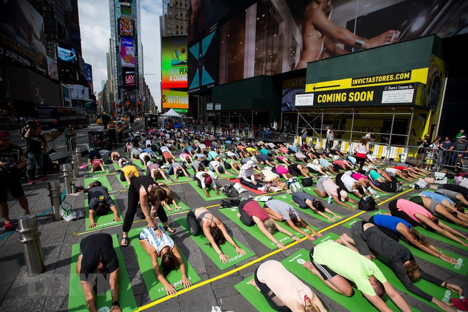 El 11 de diciembre de 2014, las Naciones Unidas proclamaron el 21 de junio como el Día Internacional del Yoga. (Fuente: Xinhua/VNA) 