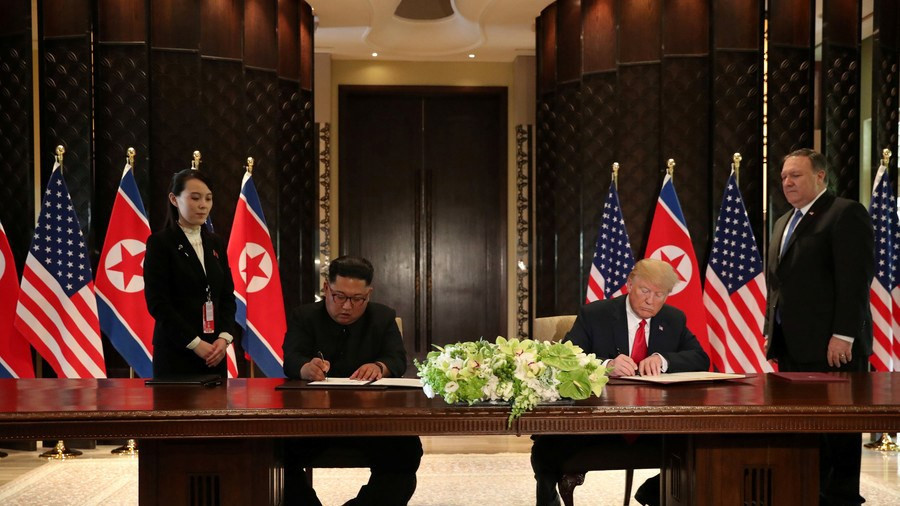 Kim afirmó que el mundo va a ver un cambio tremendo y que los dos líderes decidieron dejar el pasado a un lado (Fuente: Reuters).