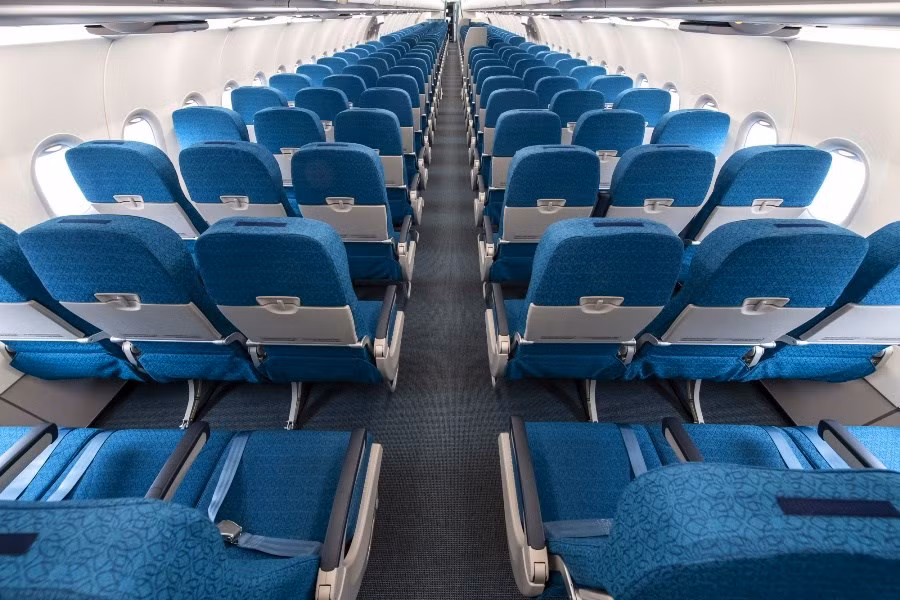Espacios amplios y confortables del nuevo avión (Fuente: VNA)