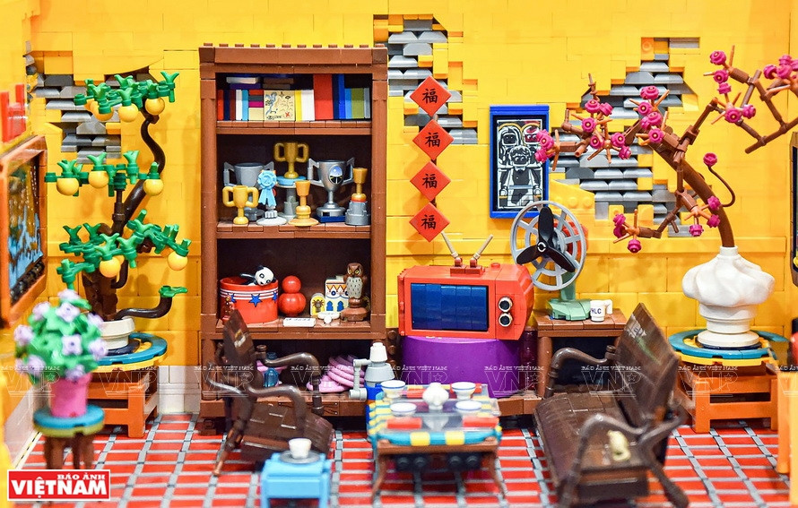 Una obra de Lego única de Huy Hoang (Foto: VNA)