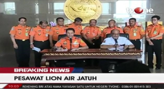 Autoridades de Indonesia informan sobre el accidente (Fuente: AFP/VNA)