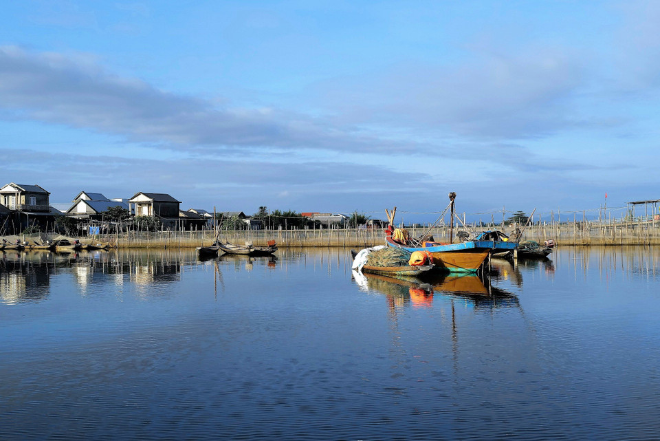 Un muelle en la laguna Chuon. (Foto: VNA)