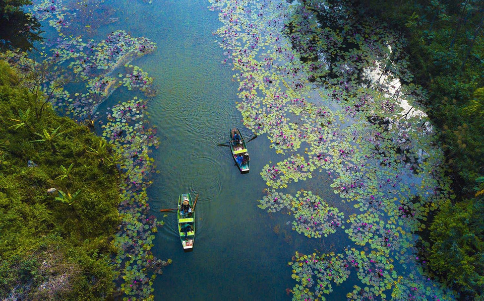El camino a Thung Nang, un destino turístico en el pueblo de Dam Khe, de la comuna de Ninh Hai, con su belleza encantadora (Fuente: VNA)