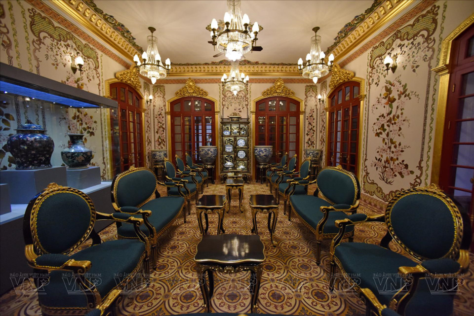 Salón de estilo europeo del Palacio Kien Trung. (Foto: VNA)