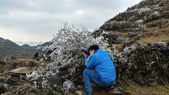 Nieves cubren paso O Quy Ho (Fuente:VNA)