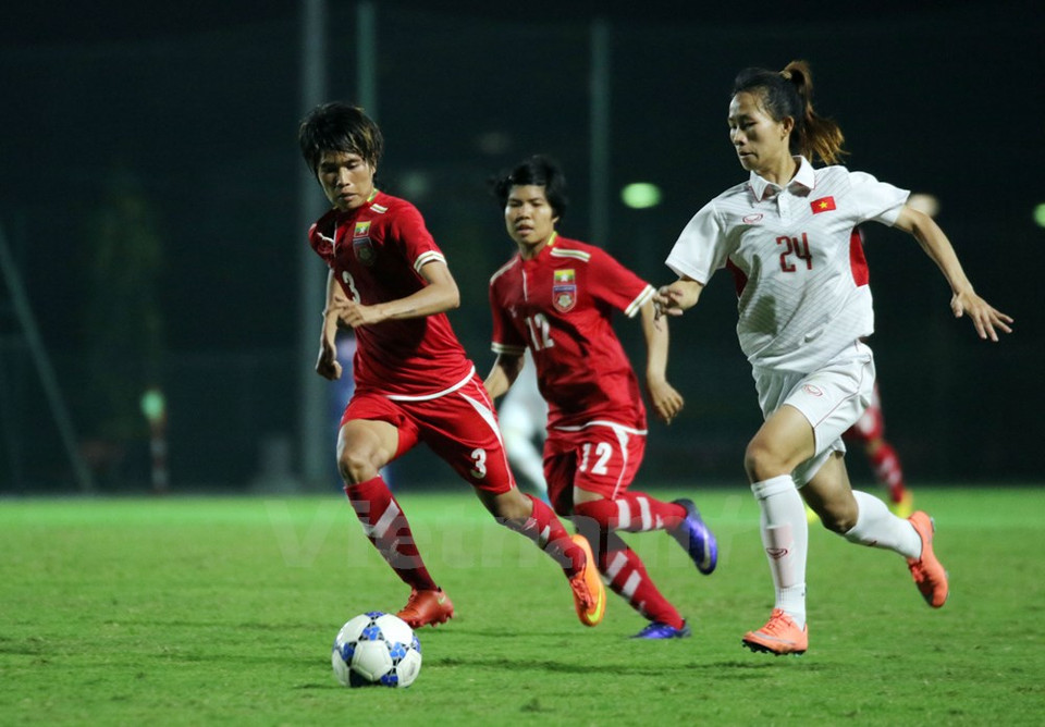 El partido entre Vietnam y Myanmar (Fuente: VFF)