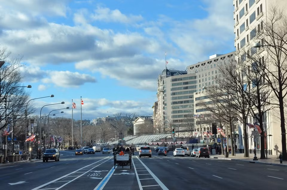 La Avenida Pennsylvania. (Fuente: VNA)