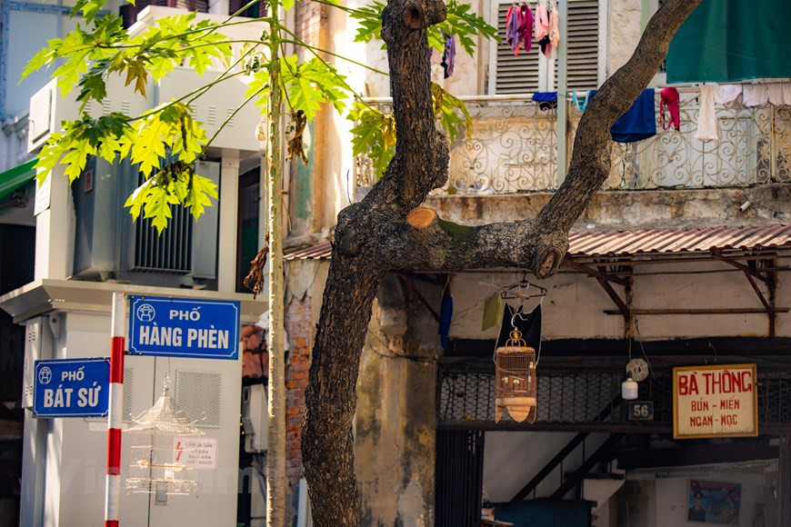 El casco antiguo solía ser un lugar donde la gente de todo el Delta del Norte se reunió y luego lo convirtió en la zona más concurrida de la ciudad, con actividades artesanales y comerciales. Cada calle albergó a artesanos de reconocidos pueblos y se convirtió en una aldea en miniatura en el corazón de Hanoi. Cada calle también lleva el nombre del tipo de bienes o servicios a la venta, comenzando con la palabra "Hang" (bienes), como Hang Duong (calle del azúcar), Hang Bac (calle de la plata), Hang Mam (calle de la salsa de pescado), Hang Ma (calle de papel votivo), Hang Vai (calle de tela), entre otros. (Foto: Vietnam+)
