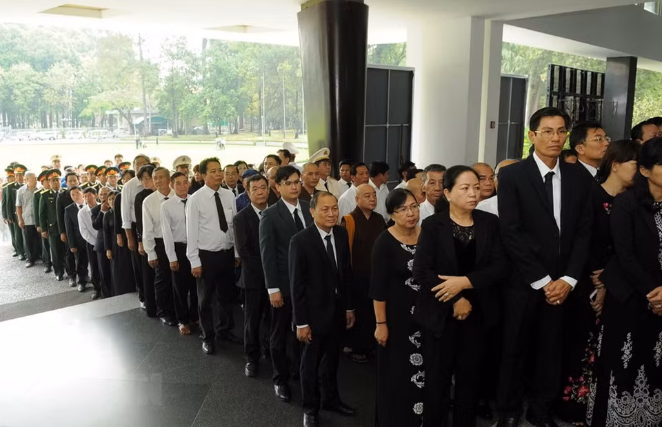 Delegaciones rinden homenaje póstumo al extinto dirigente (Fuente: VNA)