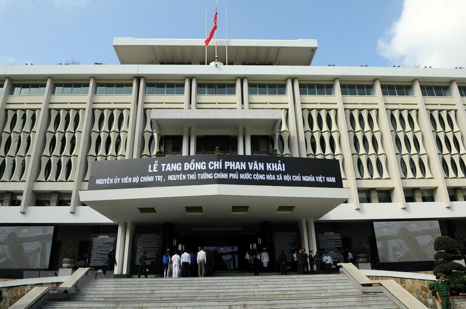 Acto fúnebre de Phan Van Khai en el Palacio de Independencia en Ciudad Ho Chi Minh (Fuente: VNA)