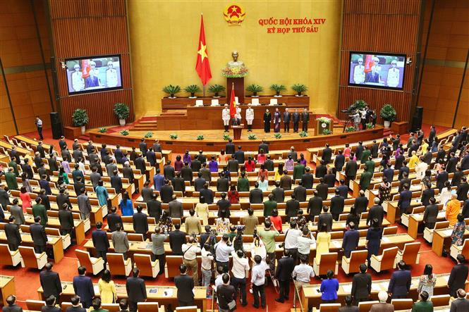 Nguyen Phu Trong, nuevo Presidente del Estado de Vietnam, jura ante el Parlamento (Fuente: VNA)