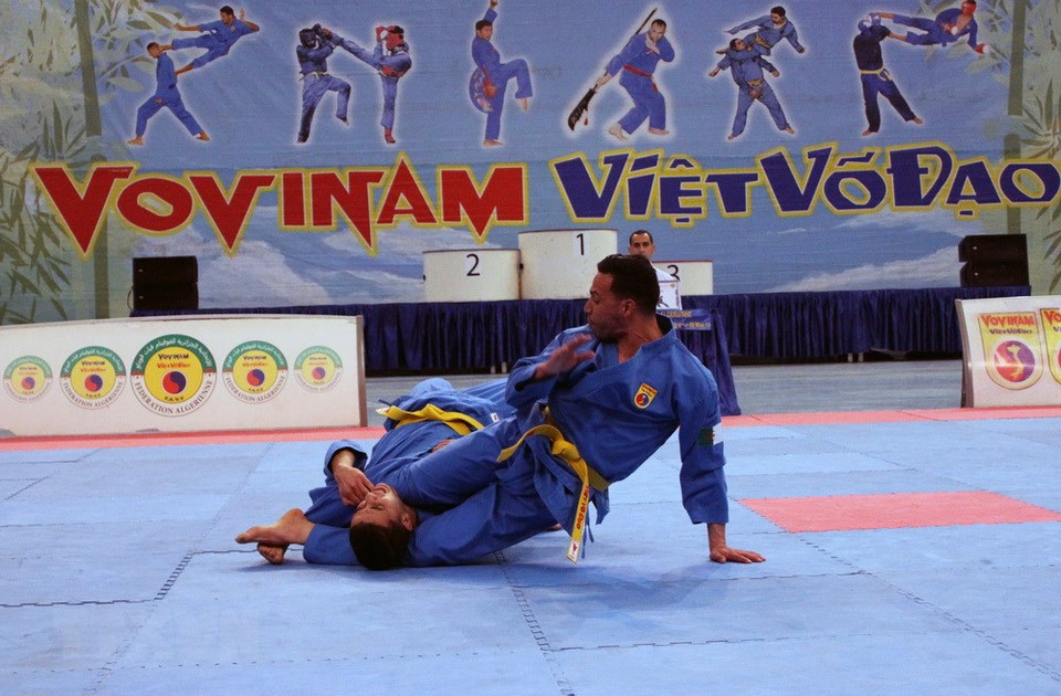 Una técnica típica de Vovinam (Fuente: VNA)