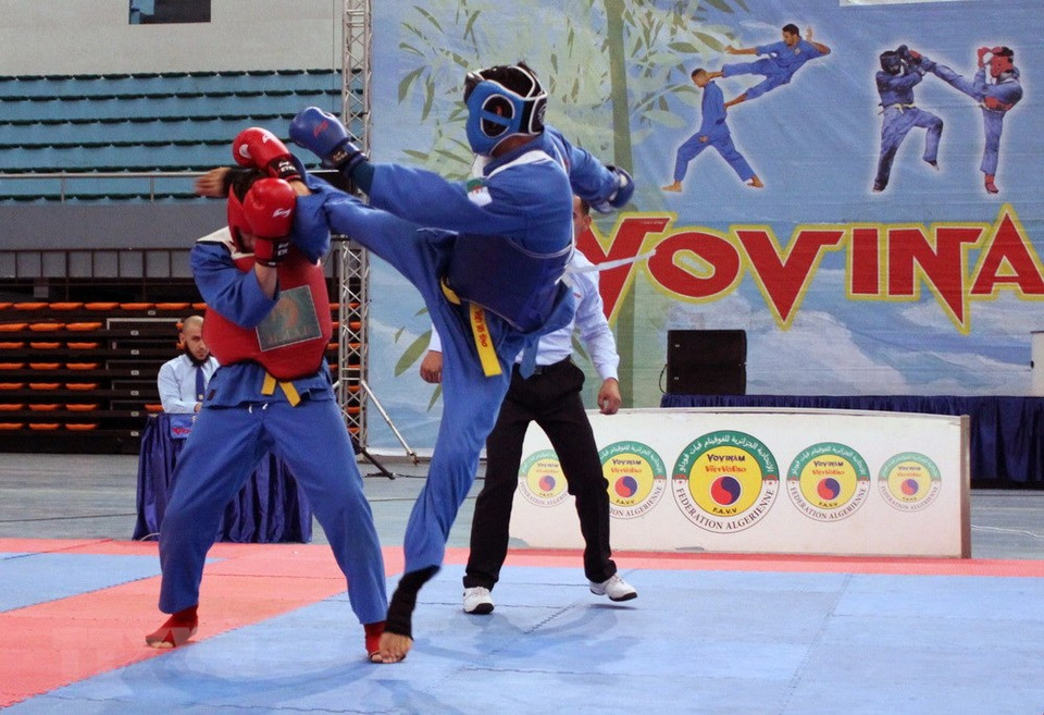 Un partido de lucha de Vovinam (Fuente: VNA)