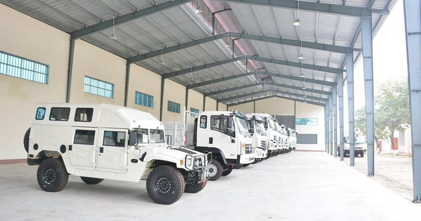 Algunos equipos del primer grupo de ingenieros están a punto de ser enviados a la misión de mantenimiento de la paz de la ONU (Fuente: qdnd.vn)