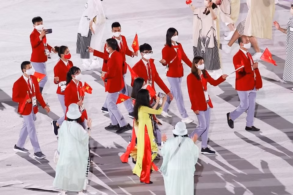 Delegación vietnamita en los Juegos Olímpicos de Tokio (Fuente: Getty Images)