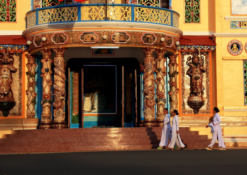 La entrada principal a la Santa Sede de Tay Ninh. (Foto: VNA)