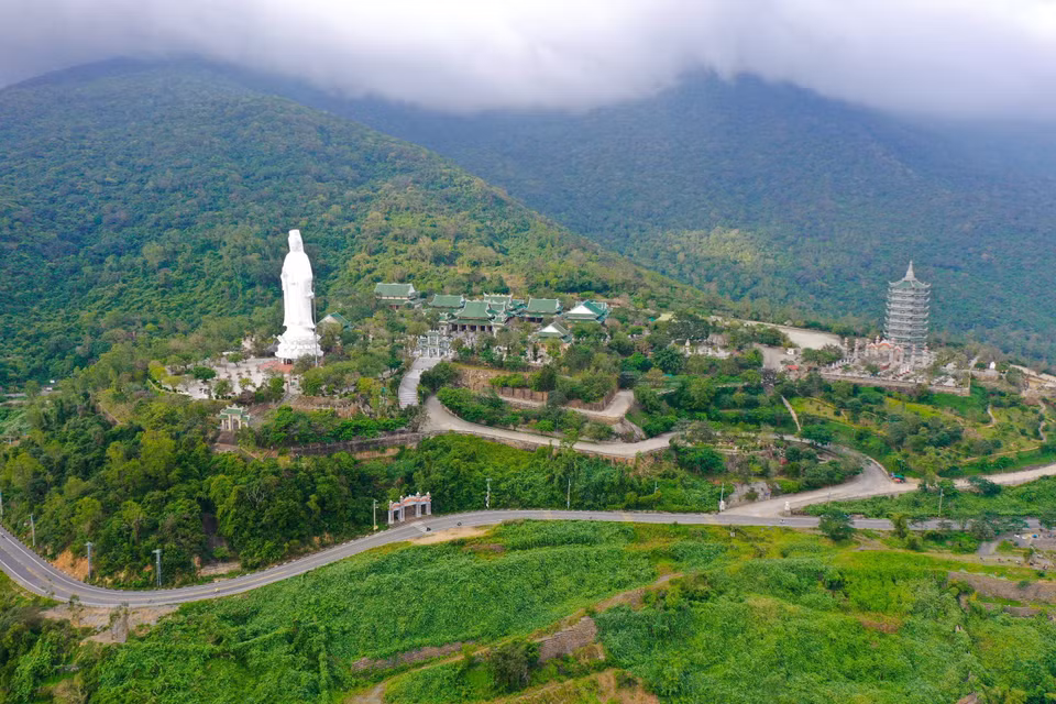 La pagoda Linh Ung-Bai But, diseñada por el difunto venerable Thich Thien Nguyen, fue construida de julio de 2004 a julio de 2010. (Foto: VNA)