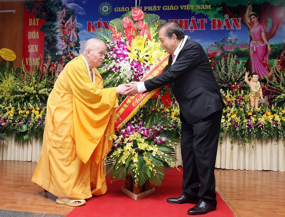 El viceprimer ministro Truong Hoa Binh en el acto (Fuente:VNA)