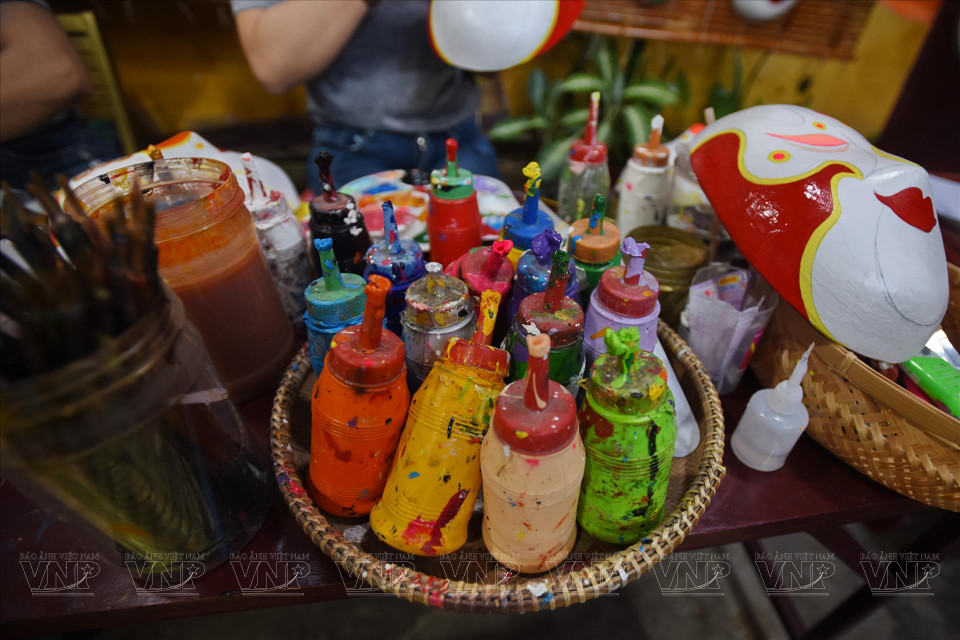 Principales colores del arte de pintura de máscaras. (Fuente:VNA)