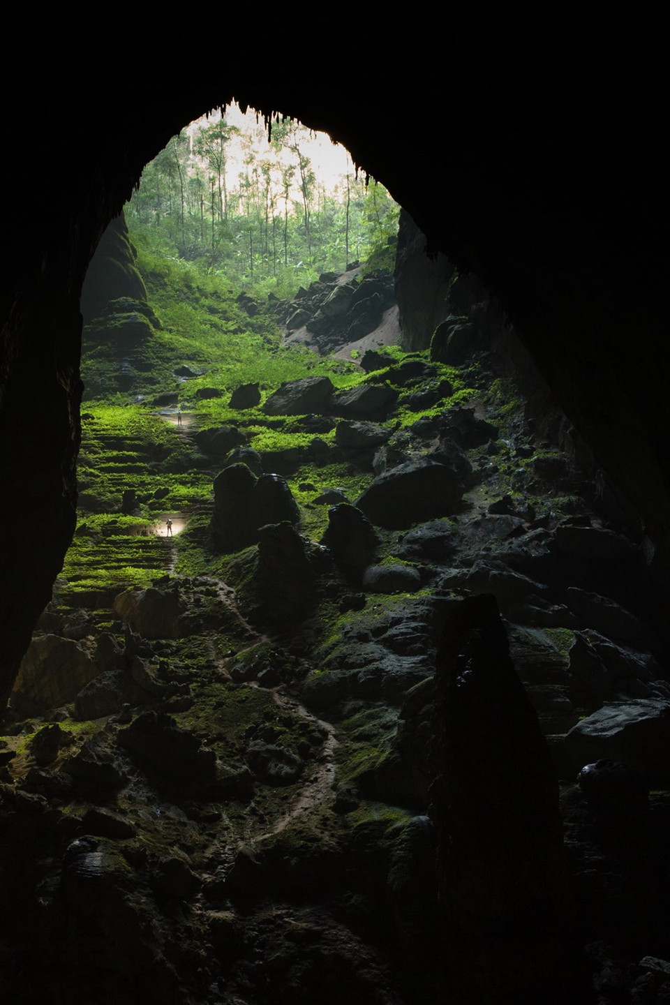 El camino hacia el “Jardín de Edam”, la segunda dolina (Foto de Ryan Deboodt)