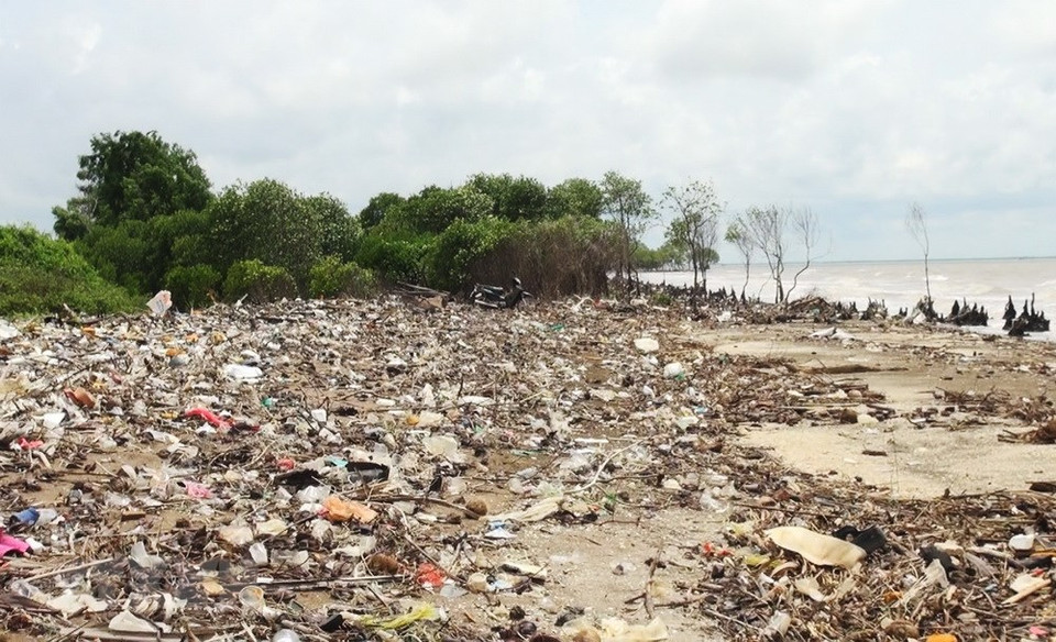 La erosión costera amenaza seguridad de diques marítimos en provincia survietnamita de Tien Giang (Fuente:VNA)