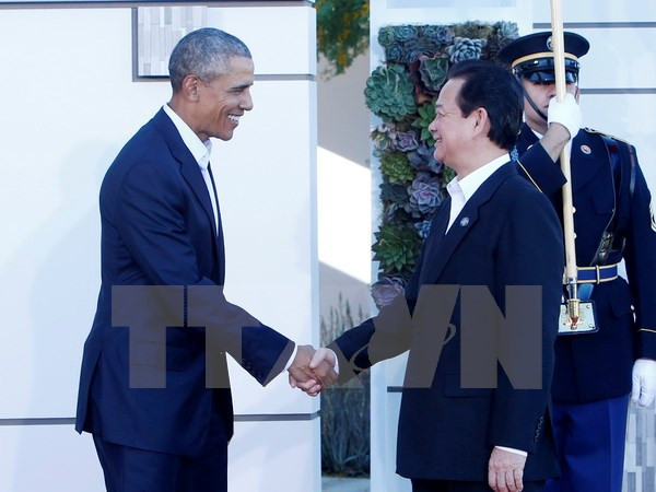 Tan Dung y Barack Obama (Fuente: VNA)