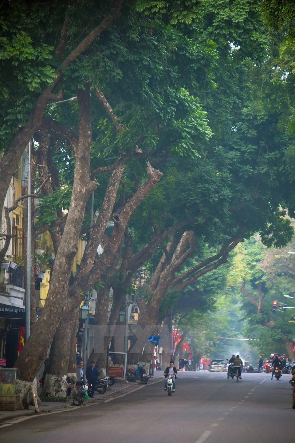 Calle Hang Khay, al lado del Lago Hoan Kiem (Fuente: VNA)