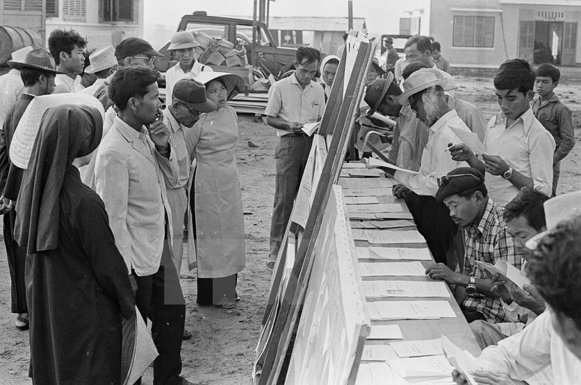 El entonces primer ministro Pham Van Dong emitió su voto (Fuente: VNA)