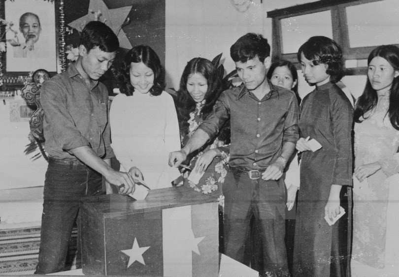 Electores del distrito de Ba Dinh, Hanoi (Fuente: VNA)